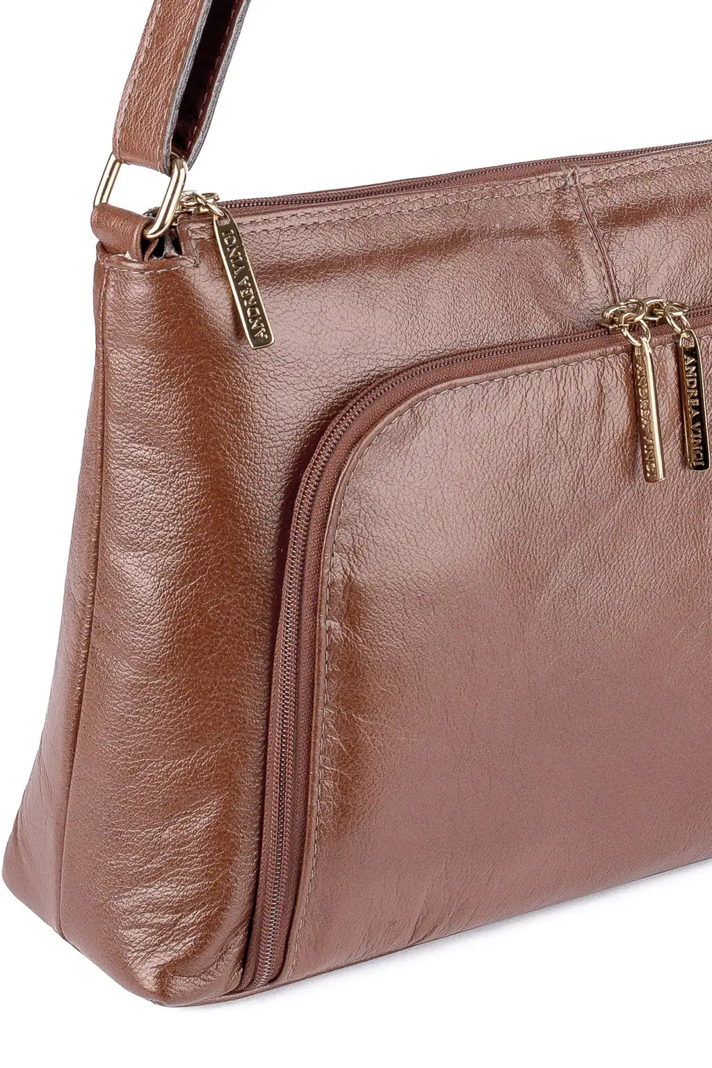 Bolsa de couro liso tiracolo Ninna - Enluaze