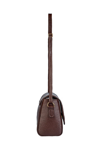 Mini bolsa transversal de couro croco Josi