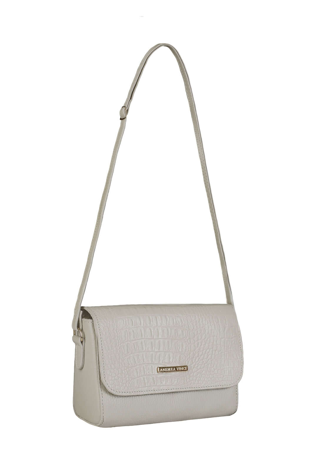 Mini bolsa transversal de couro croco Josi - Enluaze