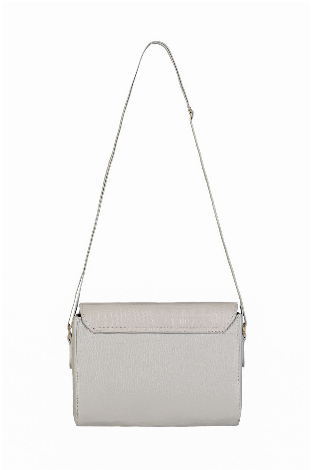 Mini bolsa transversal de couro croco Josi - Enluaze