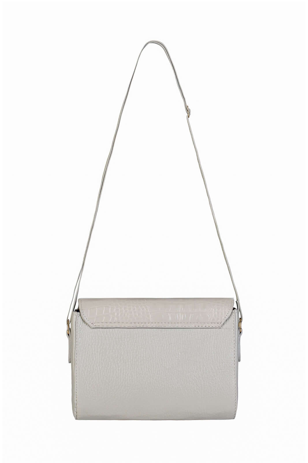 Mini bolsa transversal de couro croco Josi - Enluaze