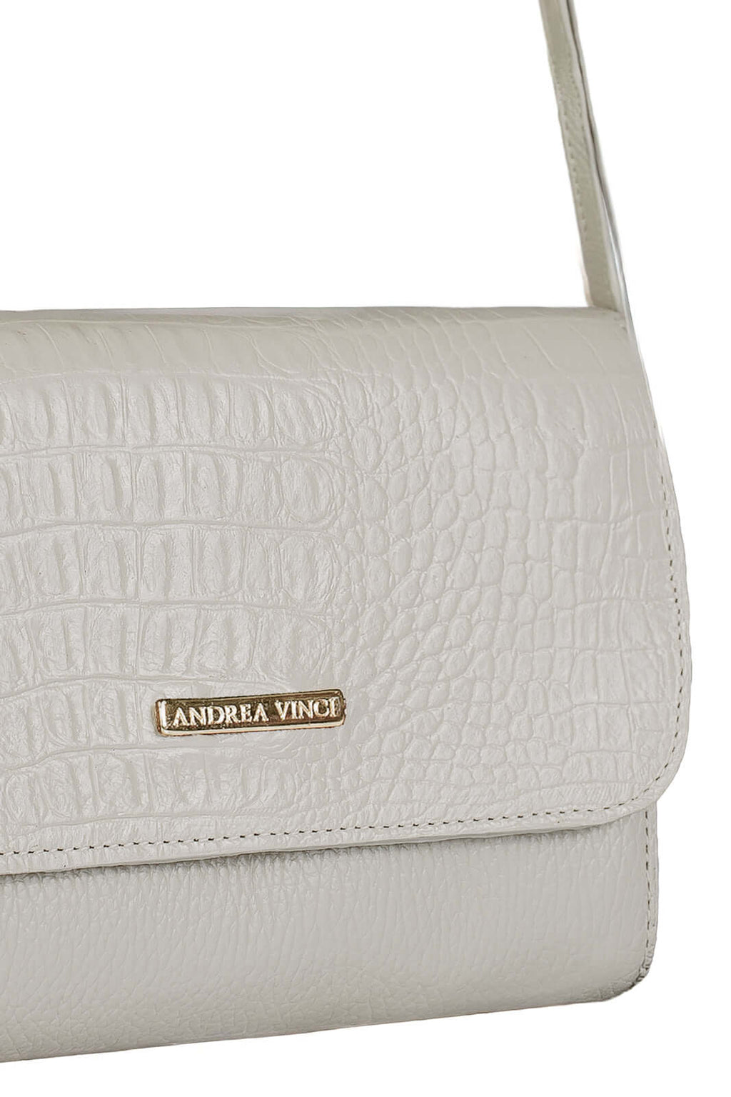 Mini bolsa transversal de couro croco Josi - Enluaze