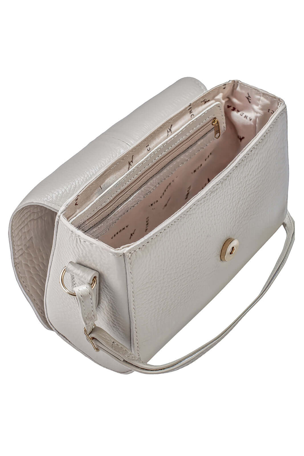 Mini bolsa transversal de couro croco Josi - Enluaze