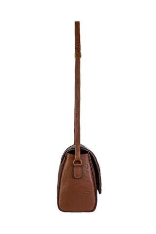 Mini bolsa transversal de couro croco Josi