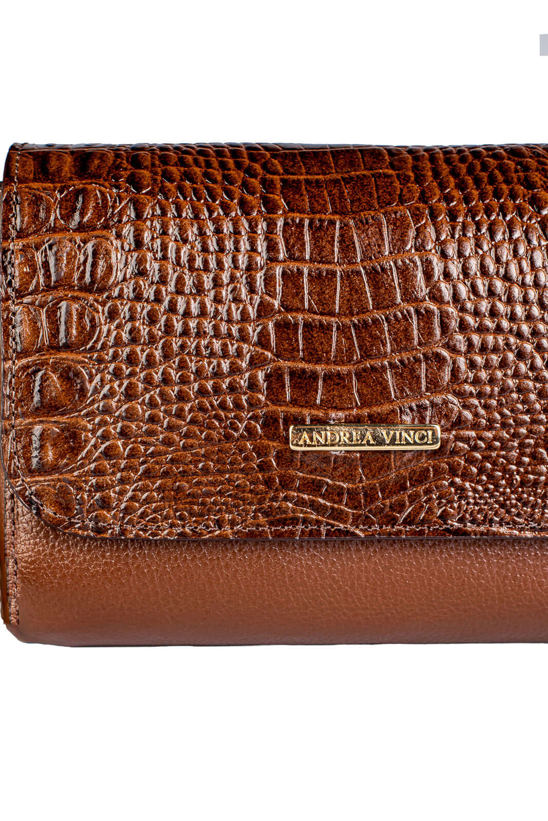 Mini bolsa transversal de couro croco Josi - Enluaze