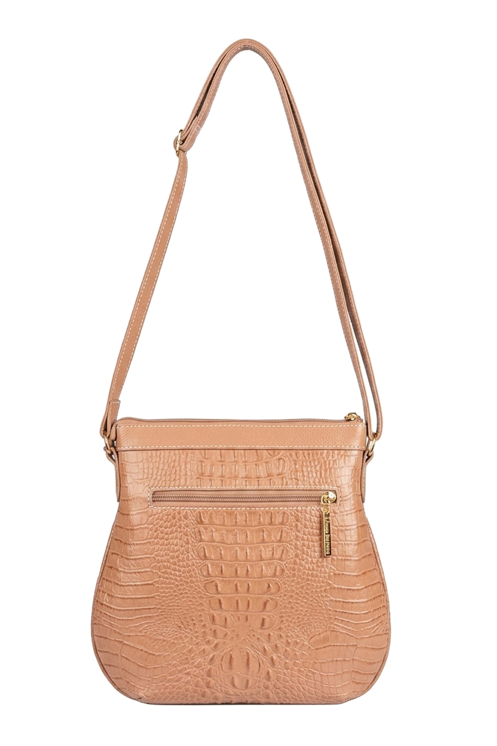 Bolsa tiracolo de couro croco Elis