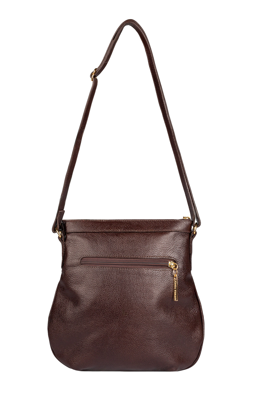 Bolsa tiracolo de couro liso Elis