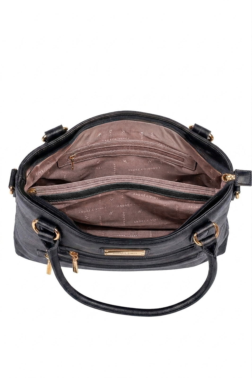 Bolsa de ombro em couro liso Alícia