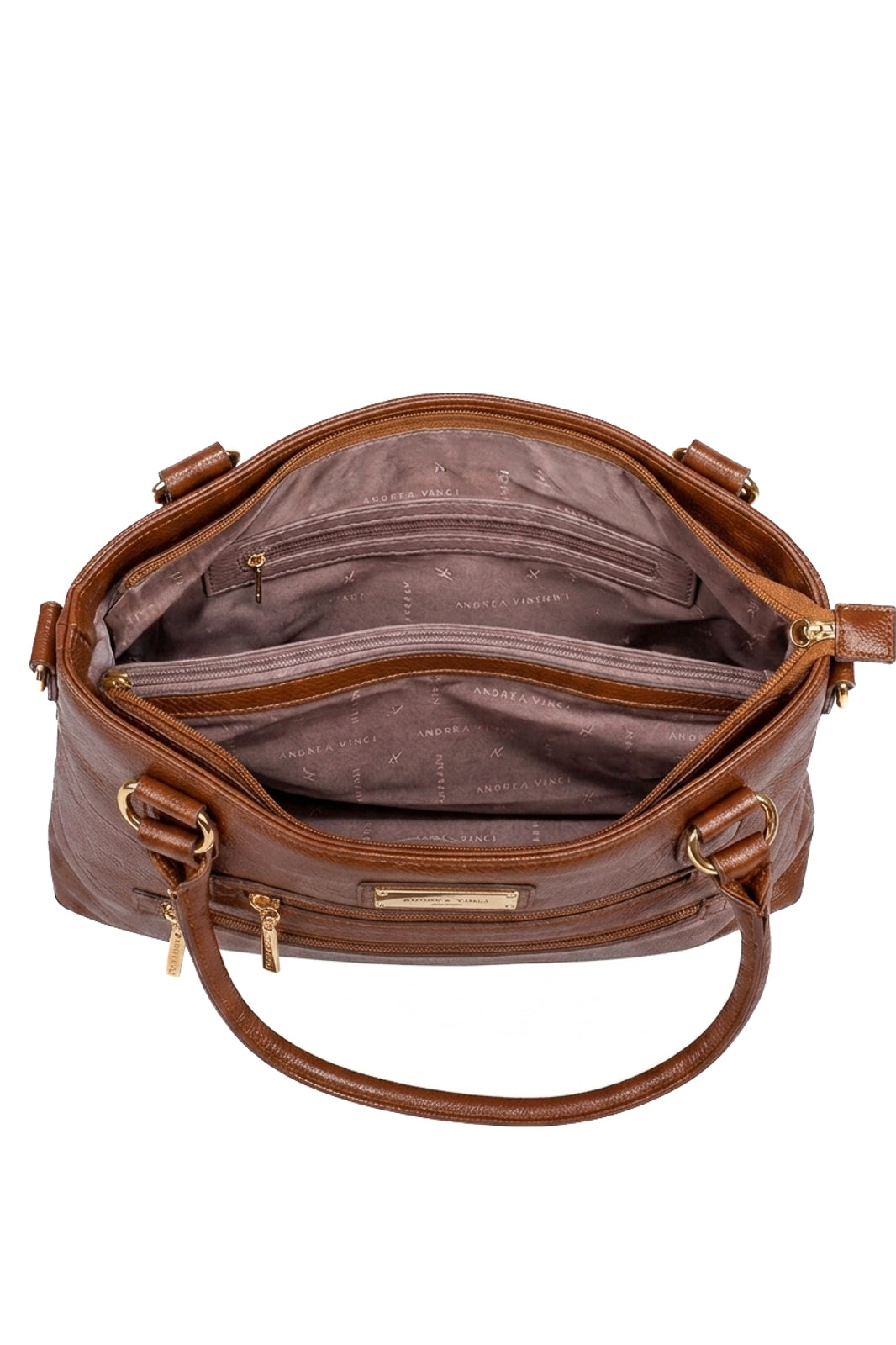 Bolsa de ombro em couro liso Alícia