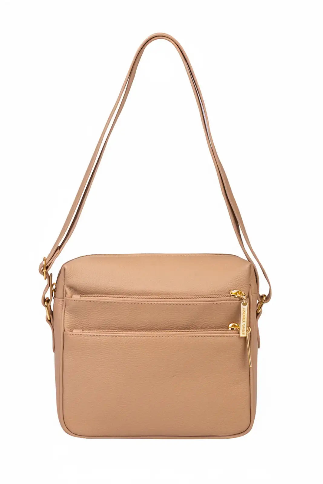 Bolsa de couro croco tiracolo com divisórias Rita - Enluaze