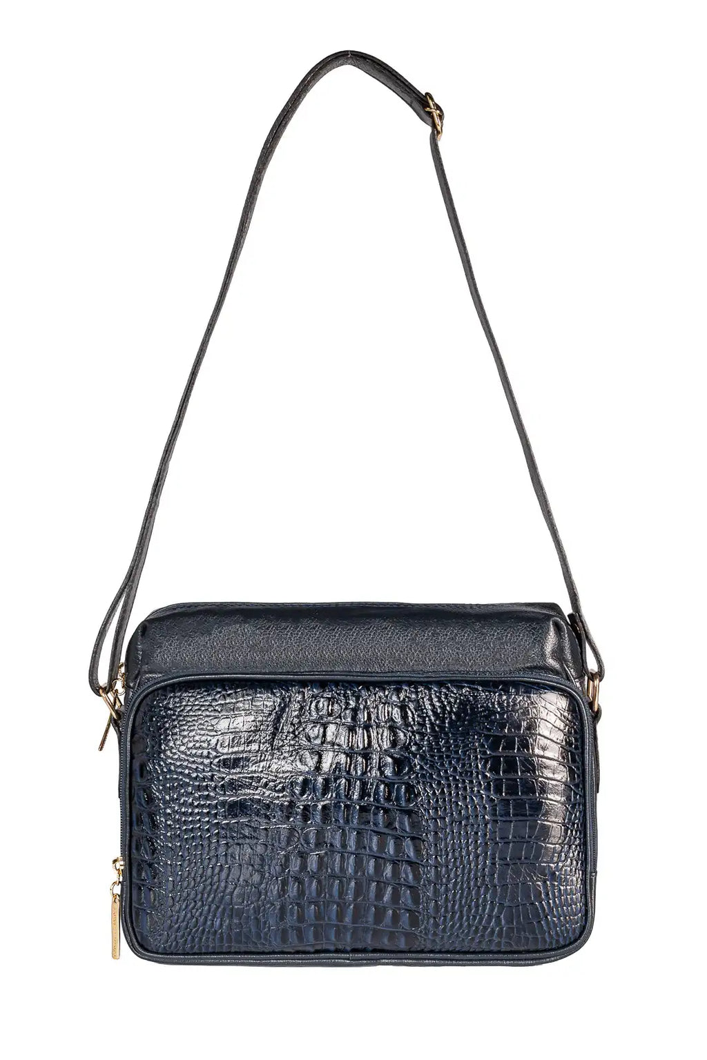 Bolsa de couro croco tiracolo Anita - Enluaze