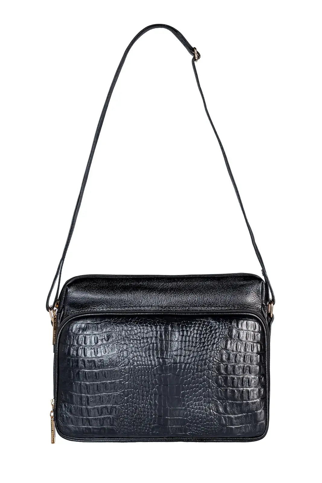Bolsa de couro croco tiracolo Anita - Enluaze
