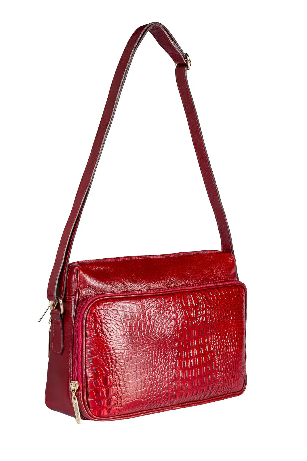 Bolsa de couro croco tiracolo Anita - Enluaze