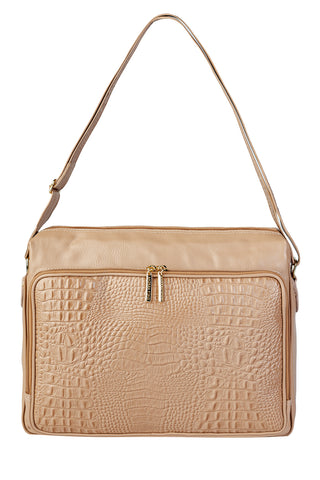 Pasta de couro croco tiracolo Cristina