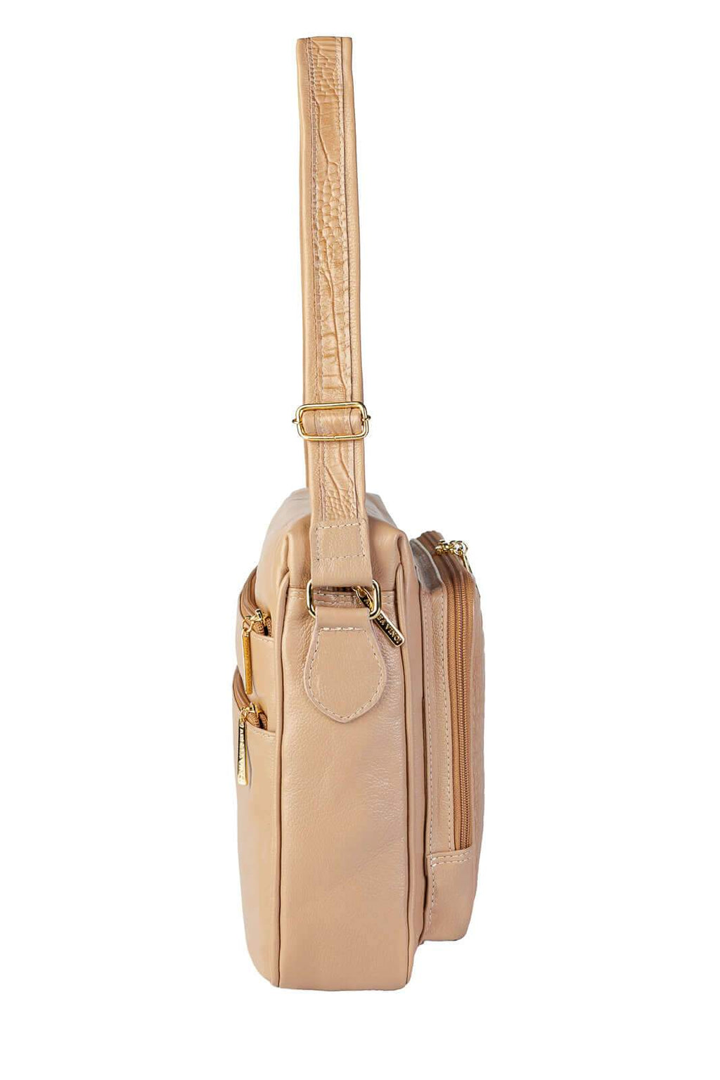 Pasta de couro croco tiracolo Cristina - Enluaze