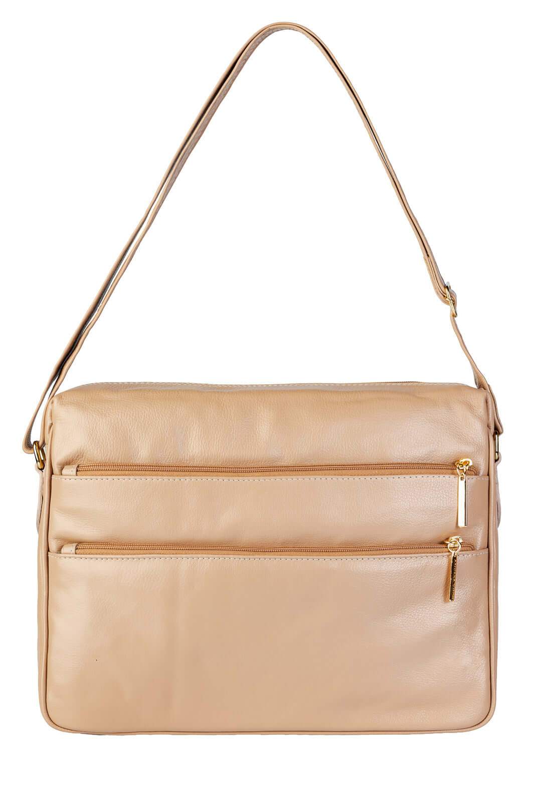 Pasta de couro croco tiracolo Cristina - Enluaze