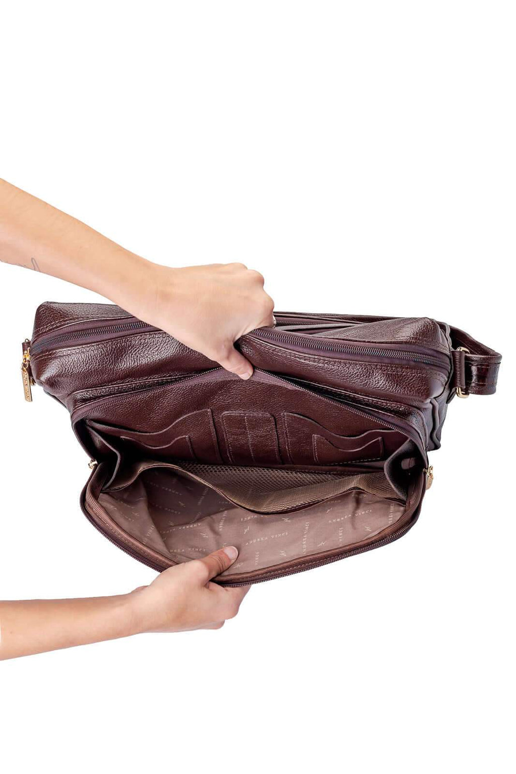 Pasta de couro croco tiracolo Cristina - Enluaze