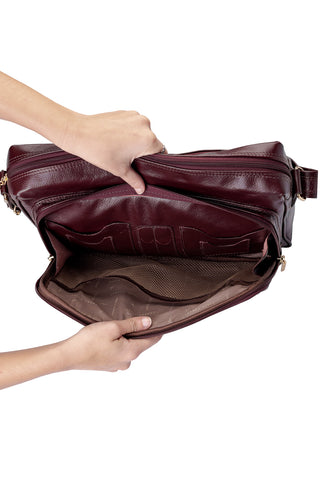 Pasta de couro croco tiracolo Cristina