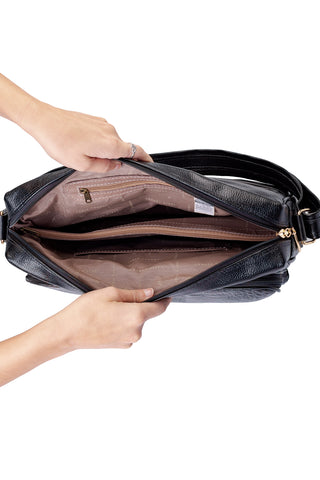 Pasta de couro croco tiracolo Cristina