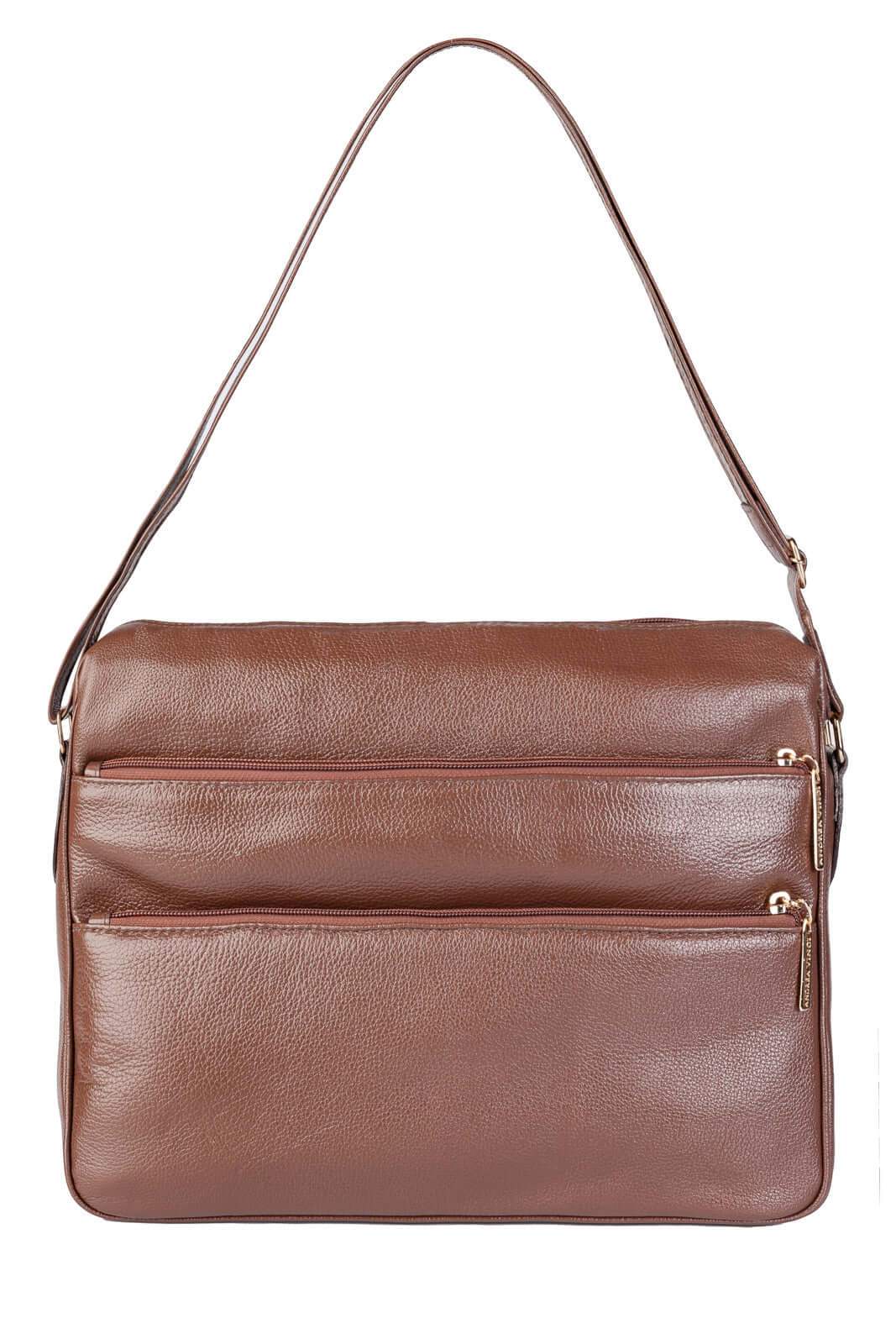 Pasta de couro croco tiracolo Cristina - Enluaze