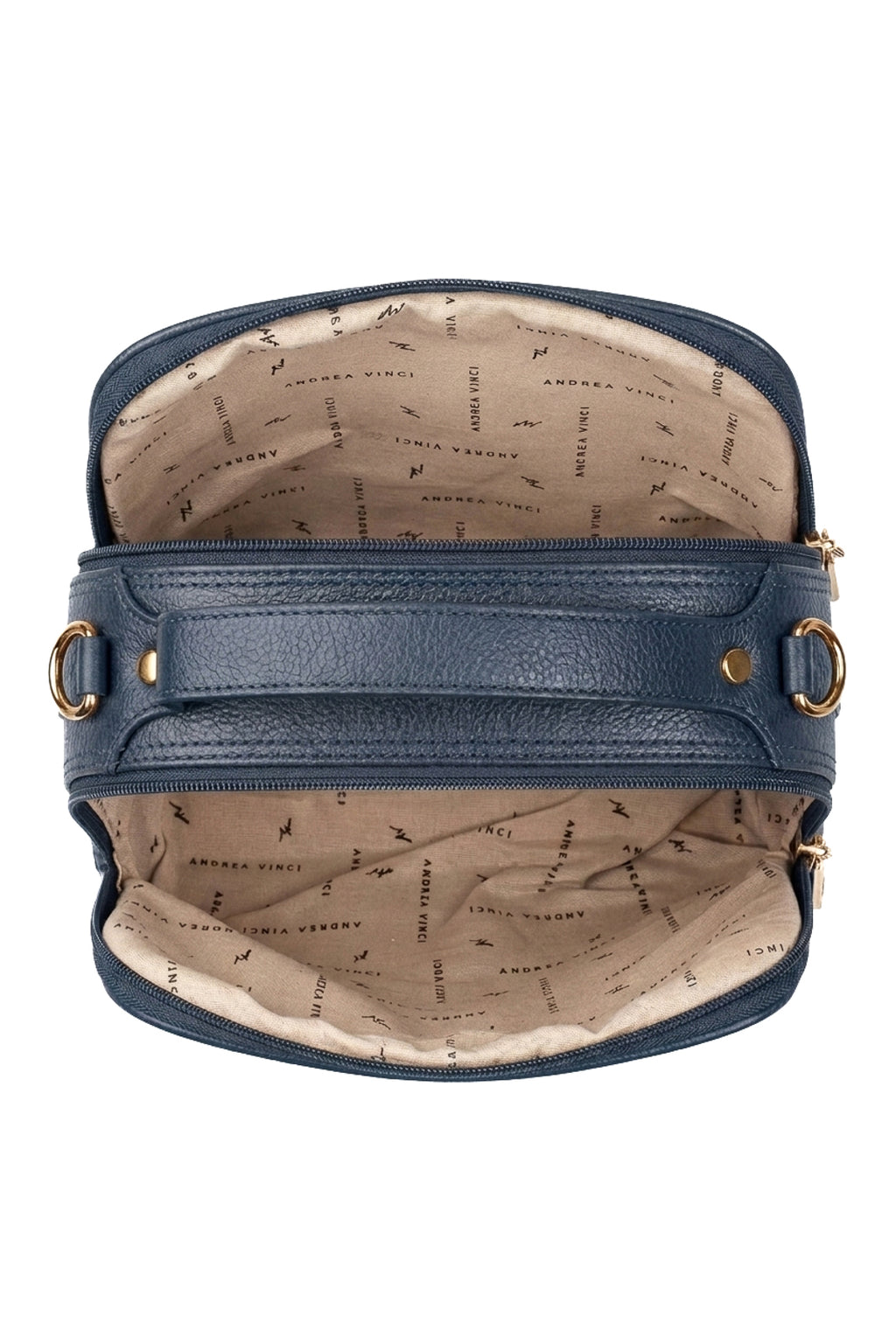 Bolsa baú pequena de couro croco Lara