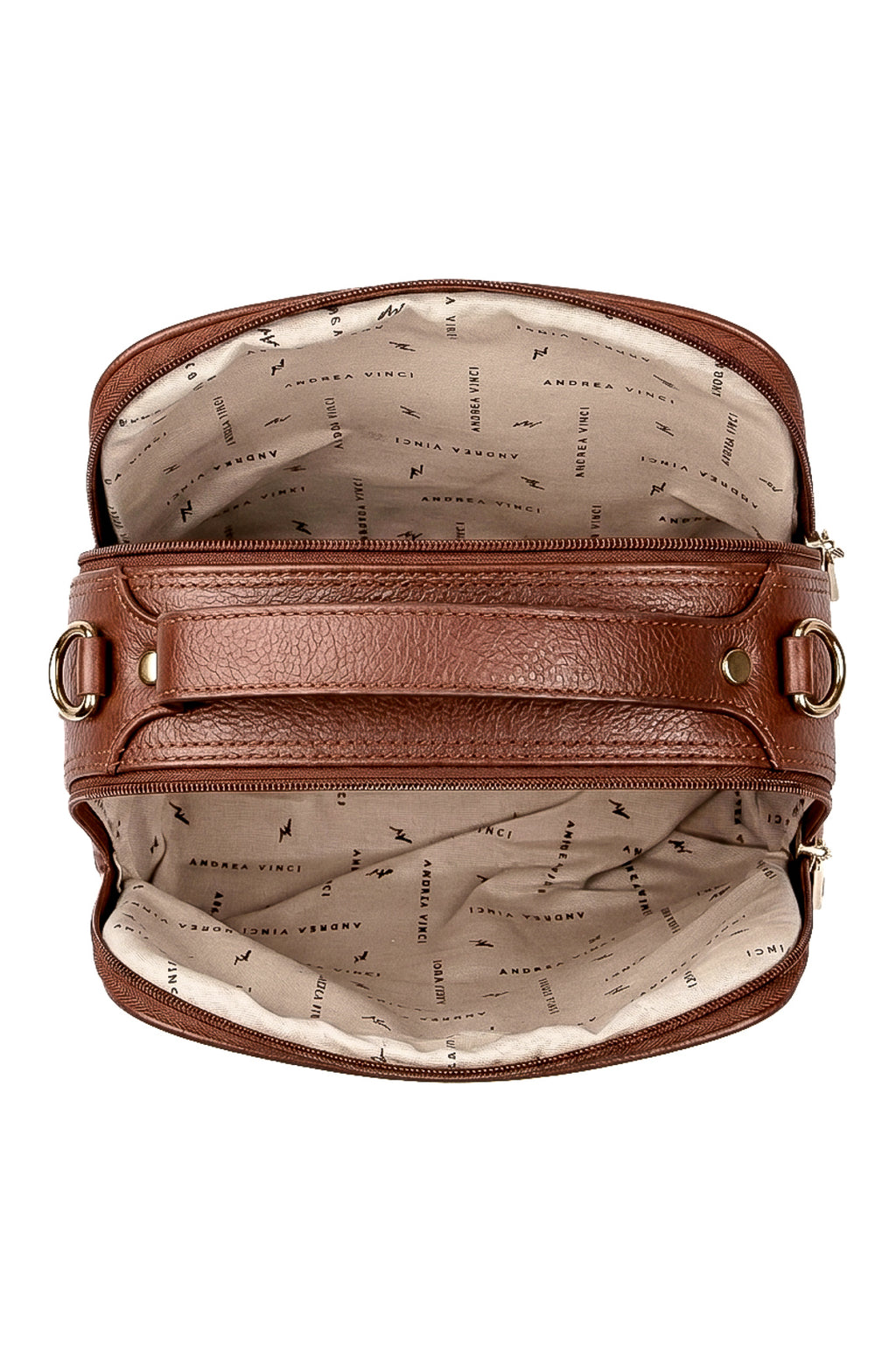 Bolsa baú pequena de couro croco Lara