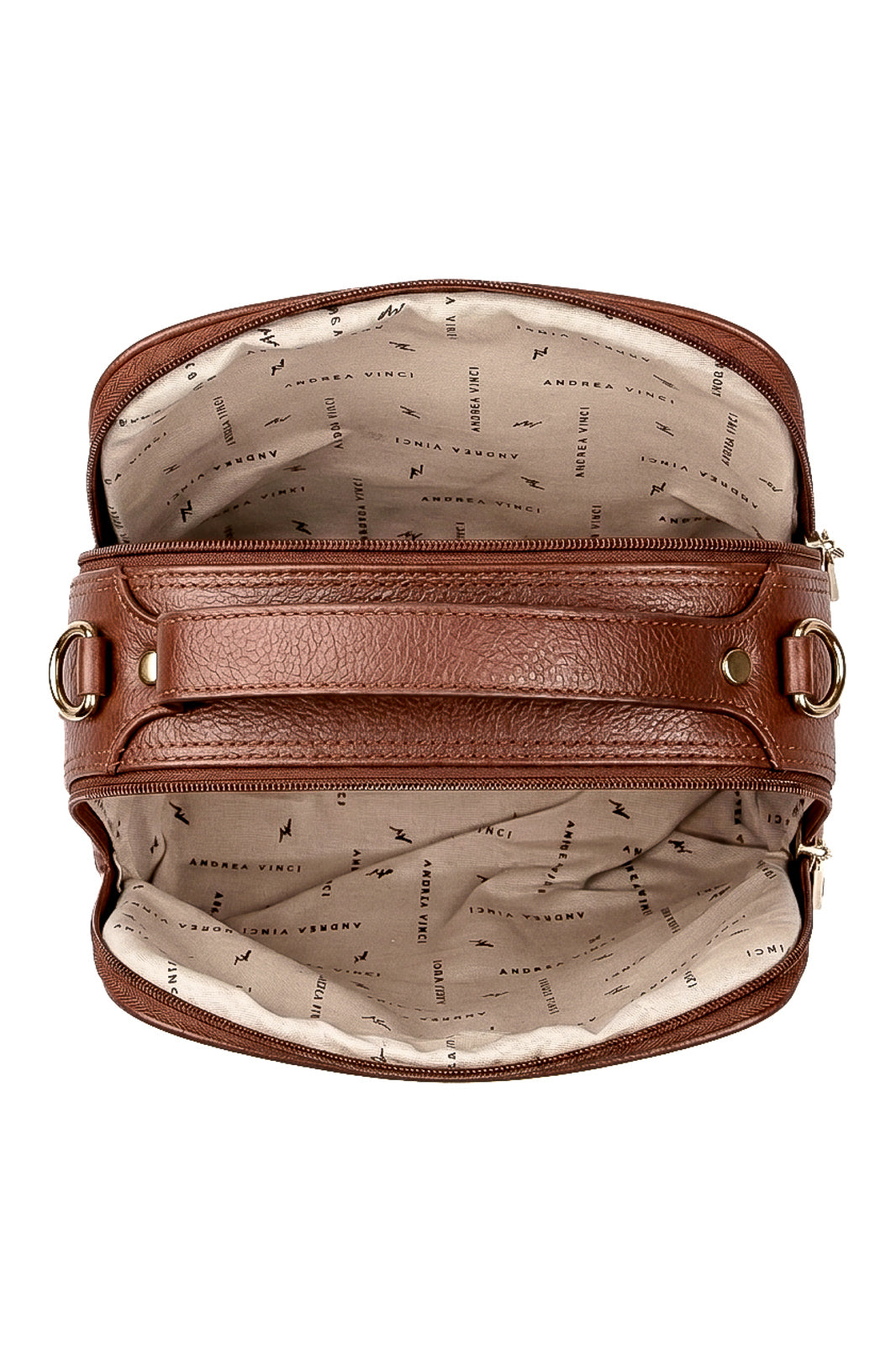Bolsa baú pequena de couro croco Lara