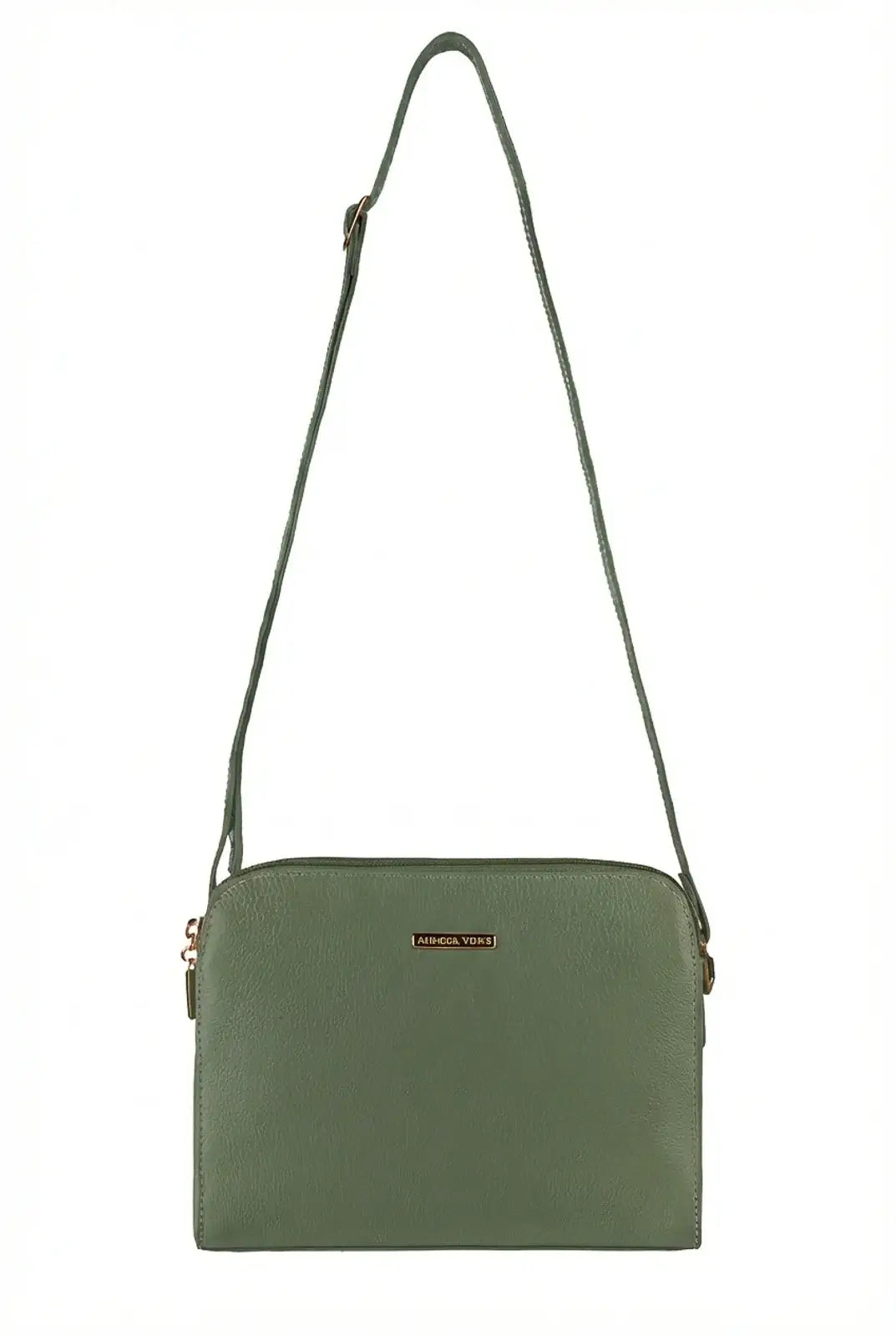 Bolsa transversal feminina de couro liso Paola - Enluaze