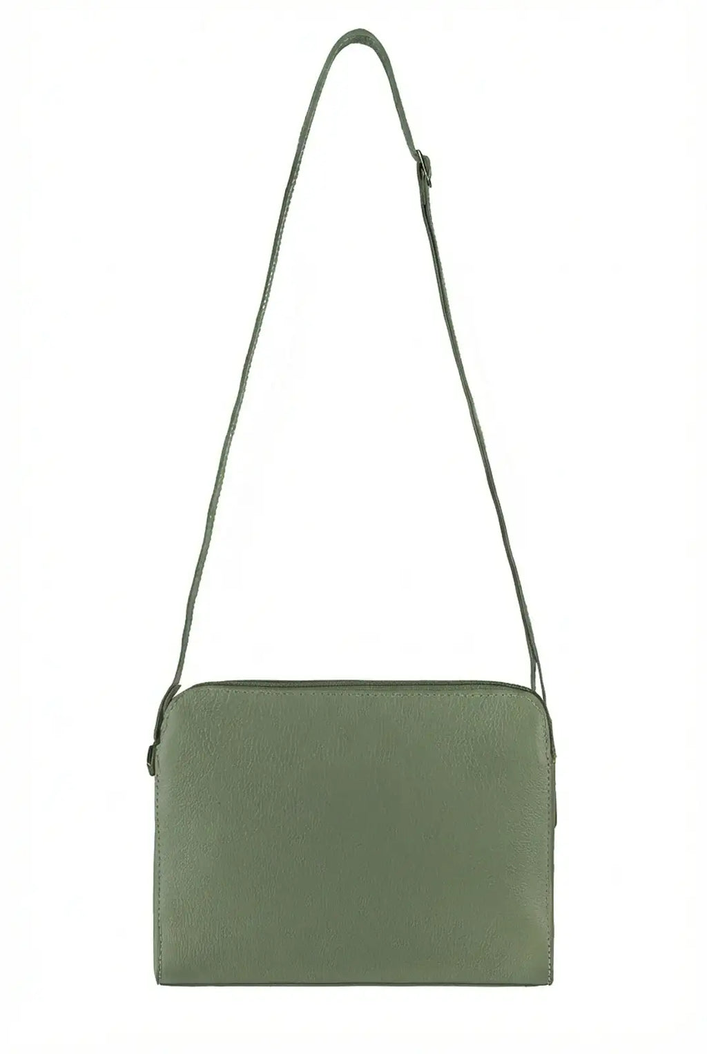 Bolsa transversal feminina de couro liso Paola - Enluaze