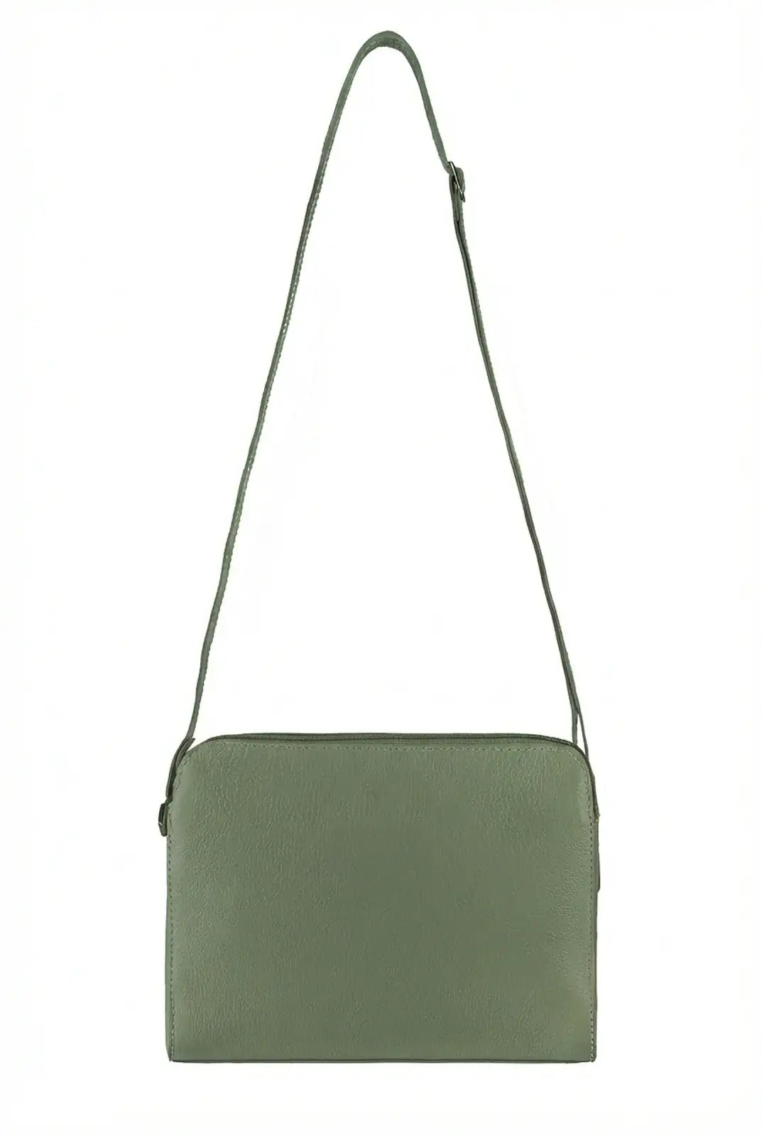 Bolsa transversal feminina de couro liso Paola - Enluaze