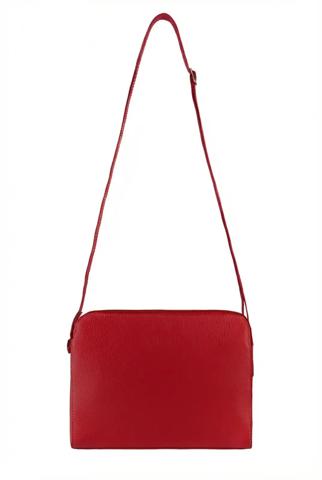 Bolsa transversal feminina de couro liso Paola - Enluaze