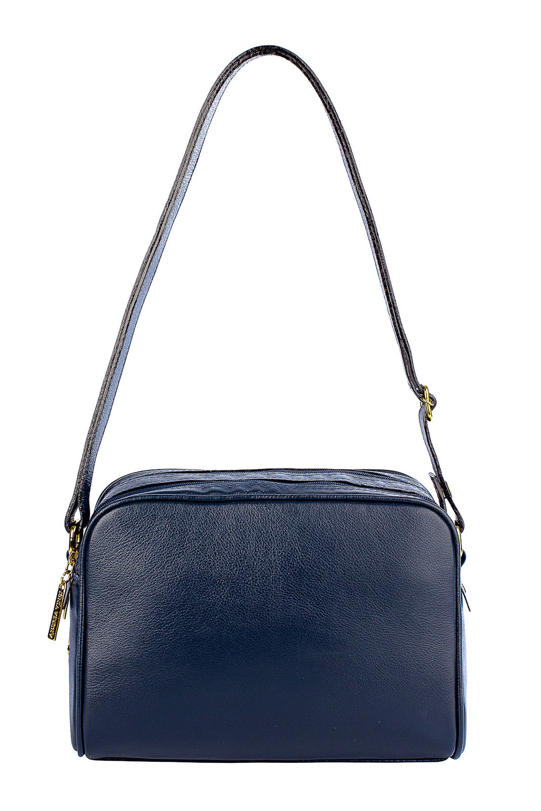 Bolsa quadrada de couro liso Daiana