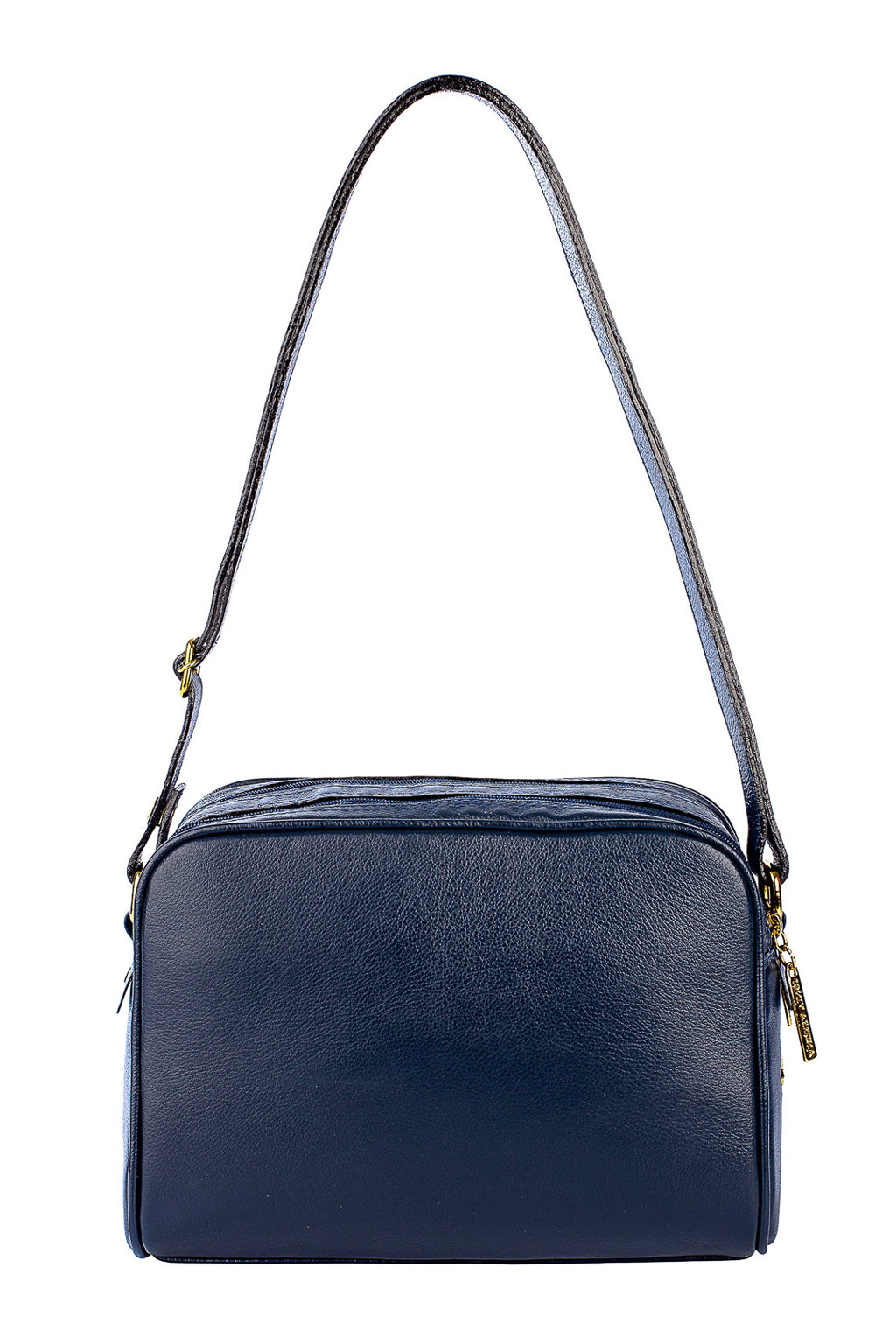 Bolsa quadrada de couro liso Daiana