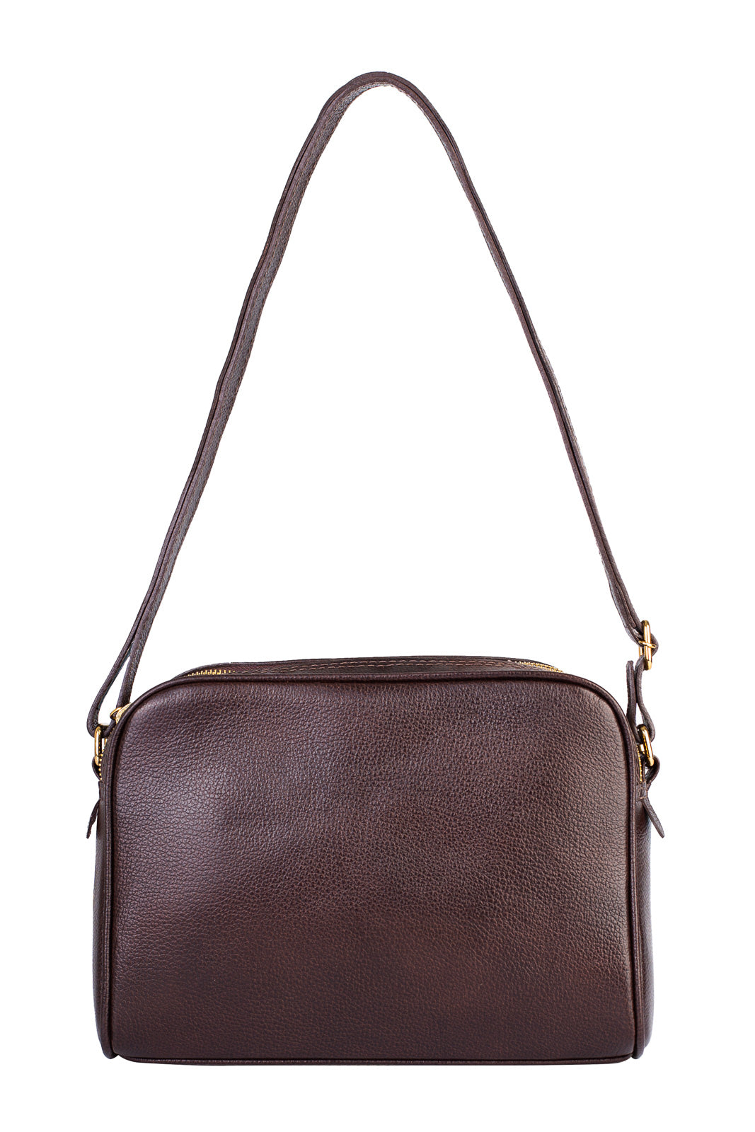 Bolsa quadrada de couro liso Daiana