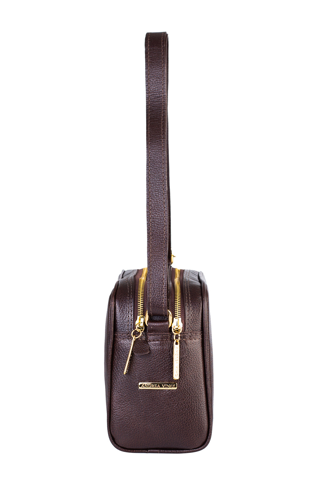 Bolsa quadrada de couro liso Daiana