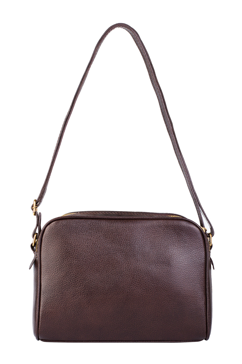 Bolsa quadrada de couro liso Daiana