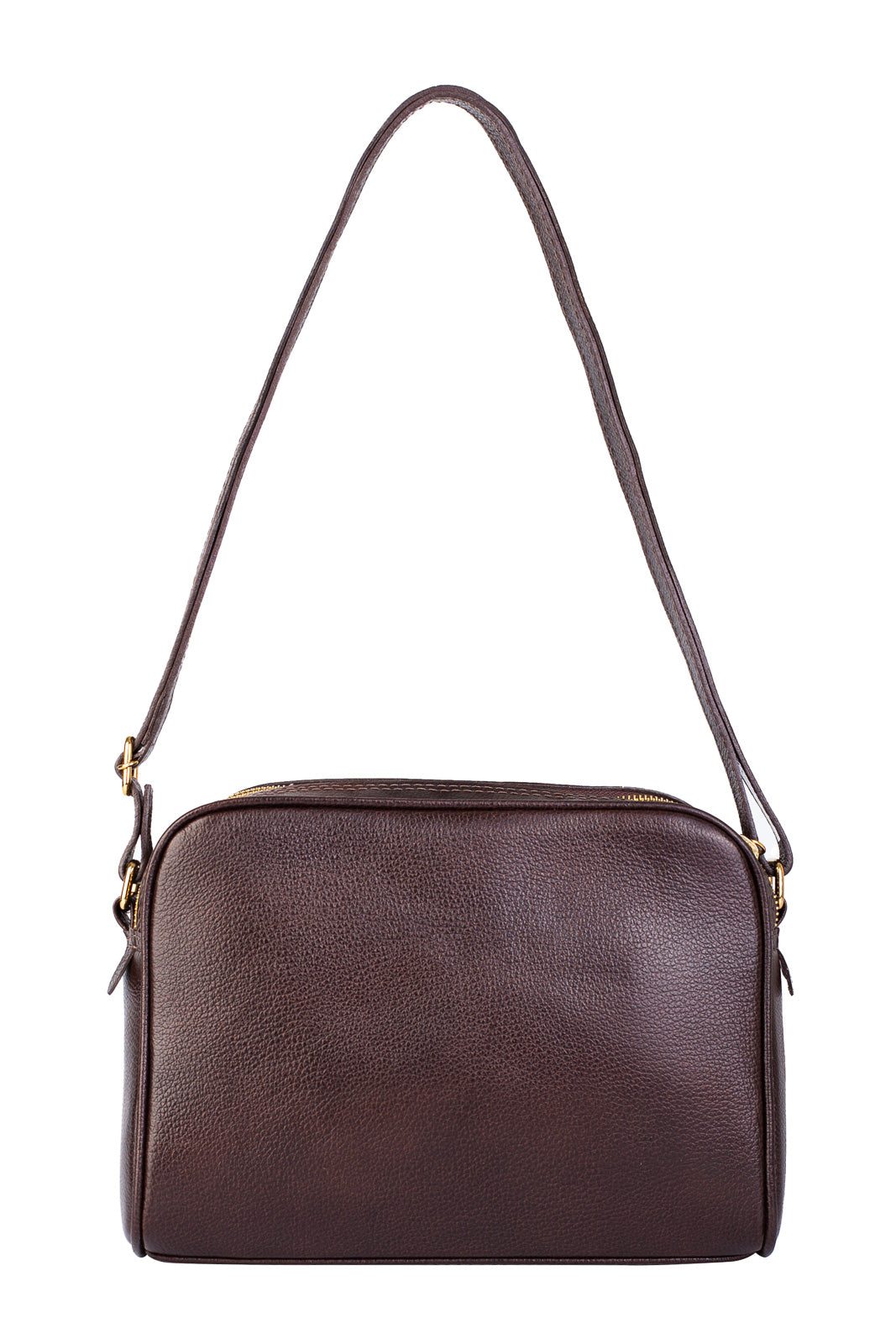 Bolsa quadrada de couro liso Daiana