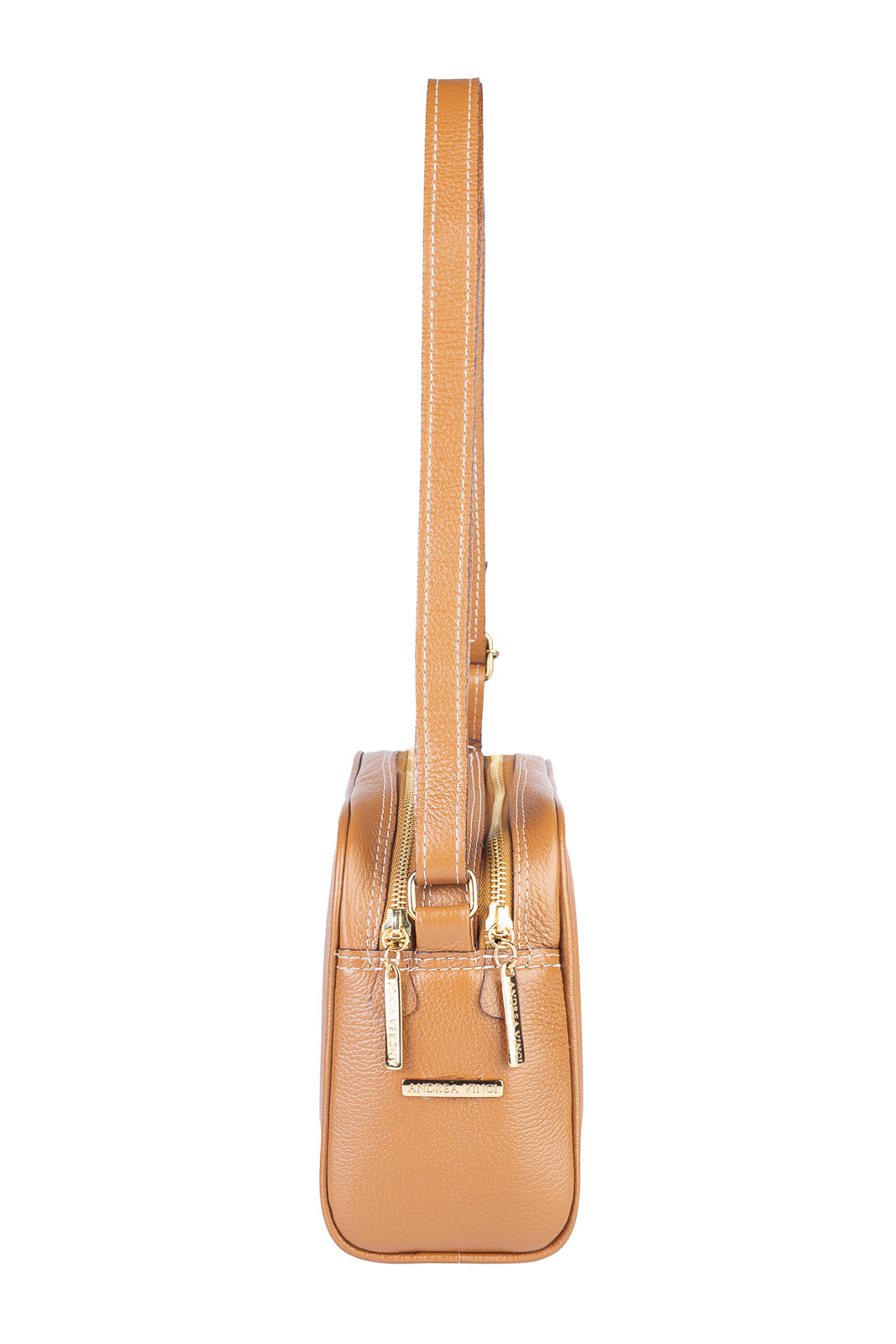 Bolsa quadrada de couro liso Daiana