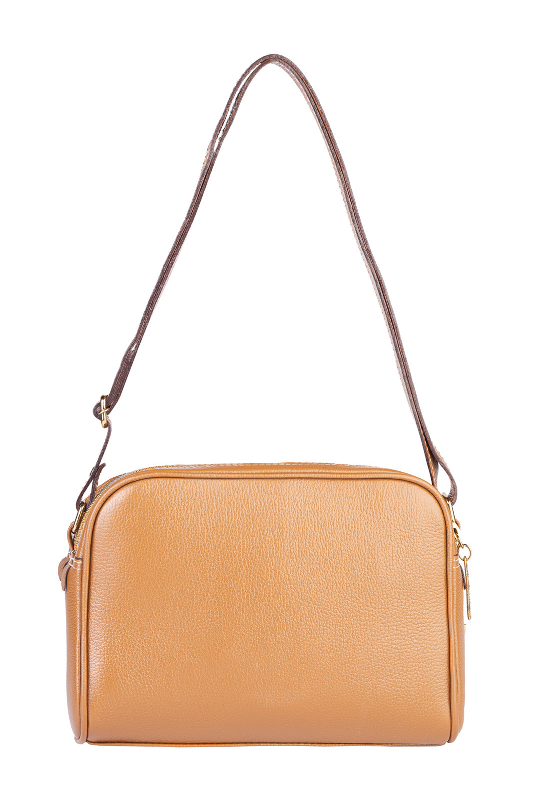 Bolsa quadrada de couro liso Daiana