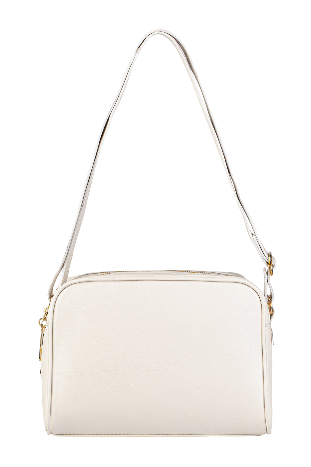 Bolsa quadrada de couro liso Daiana