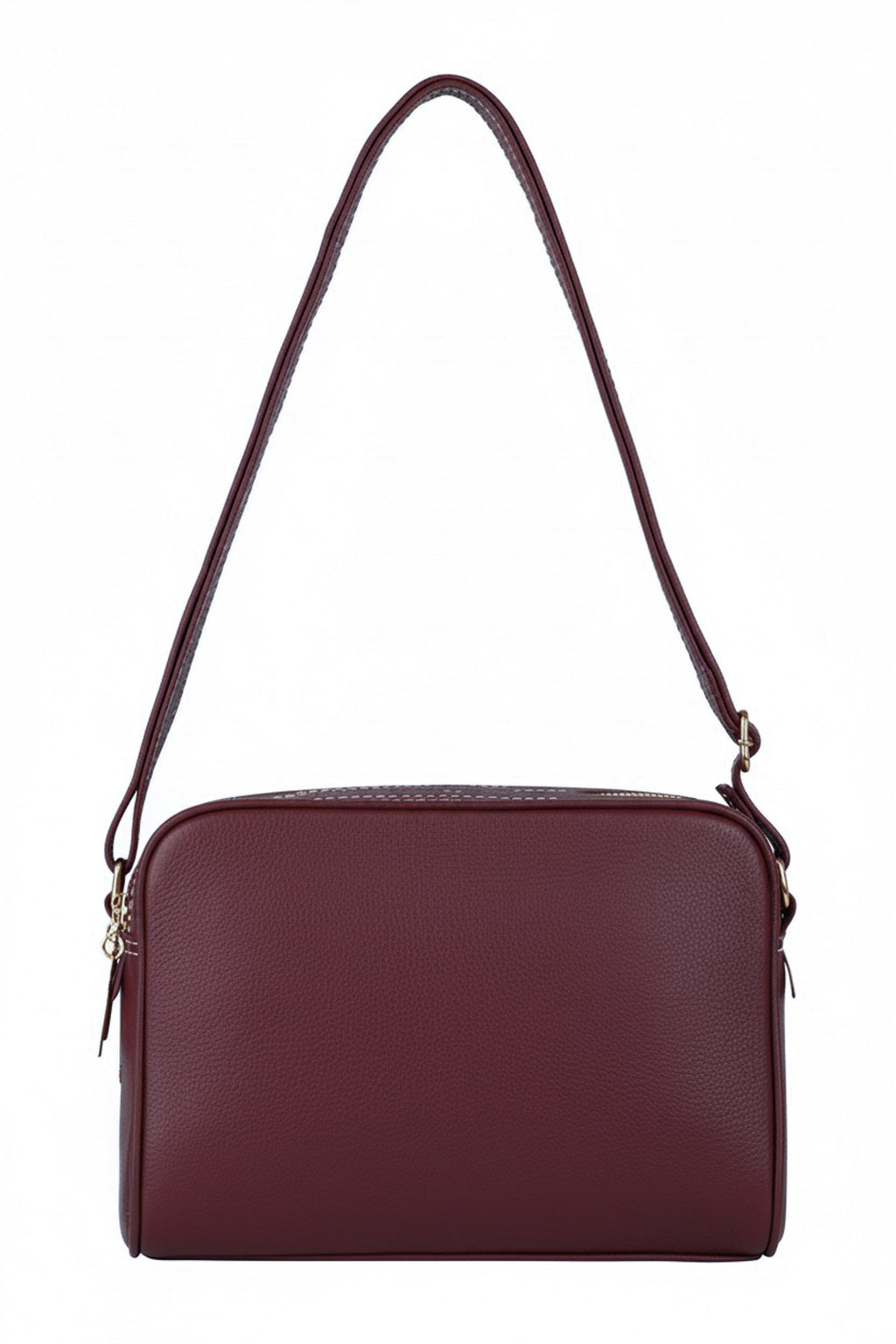 Bolsa quadrada de couro liso Daiana