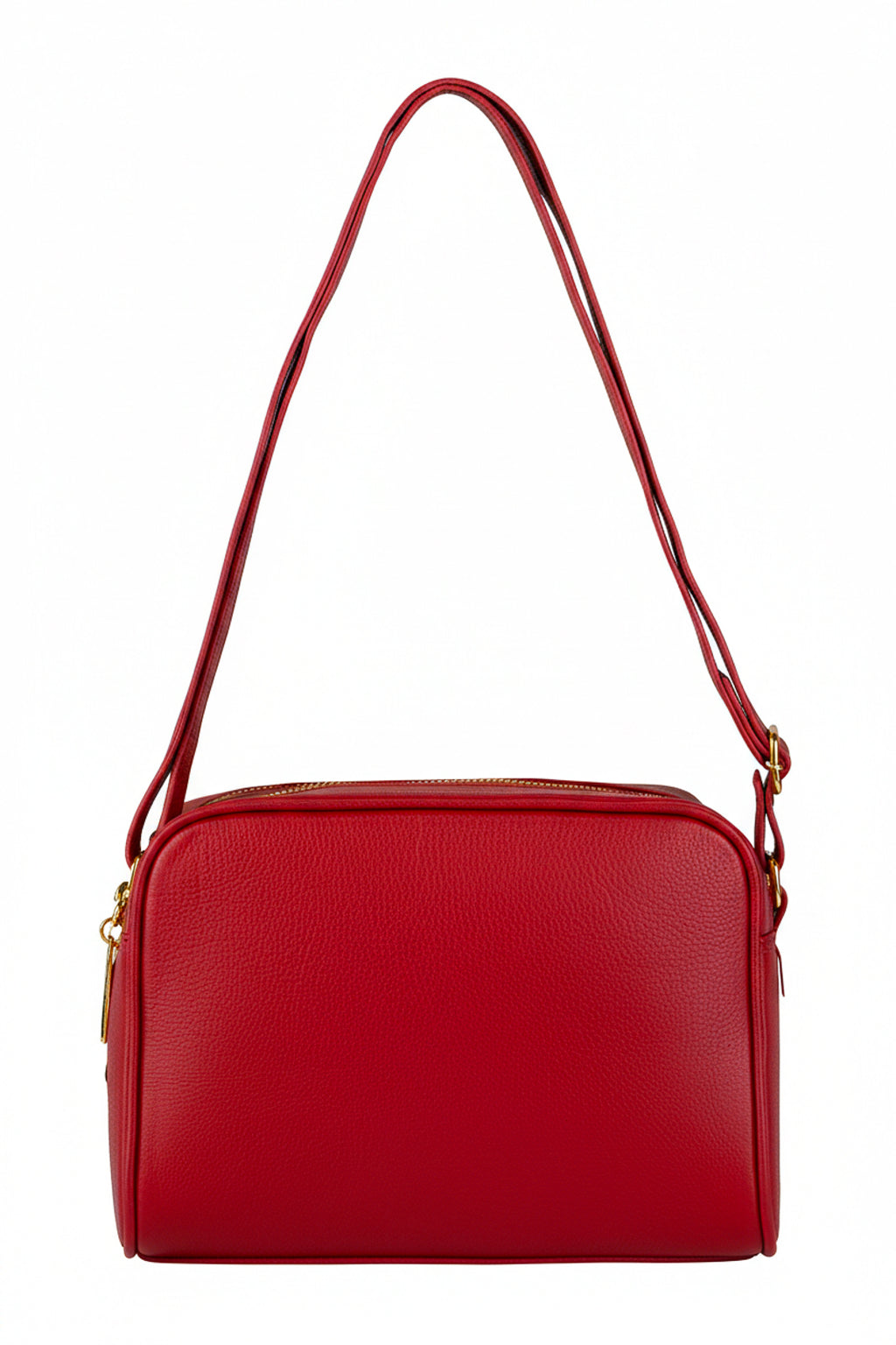 Bolsa quadrada de couro liso Daiana