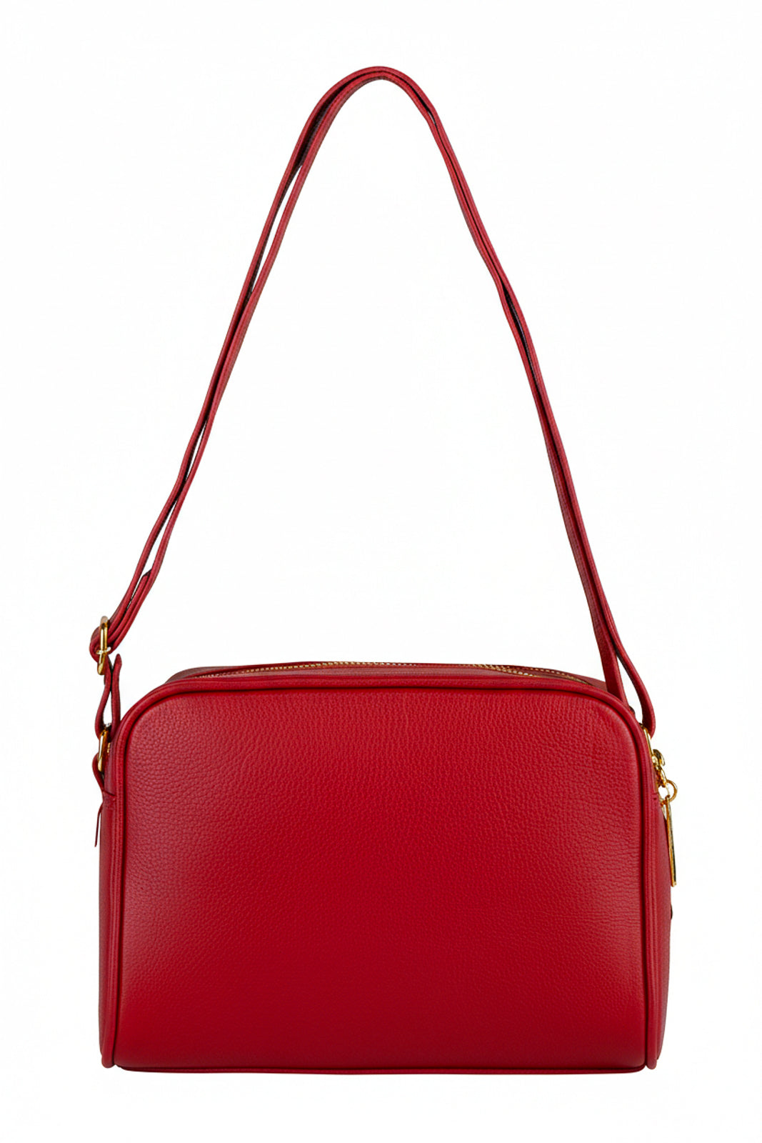 Bolsa quadrada de couro liso Daiana