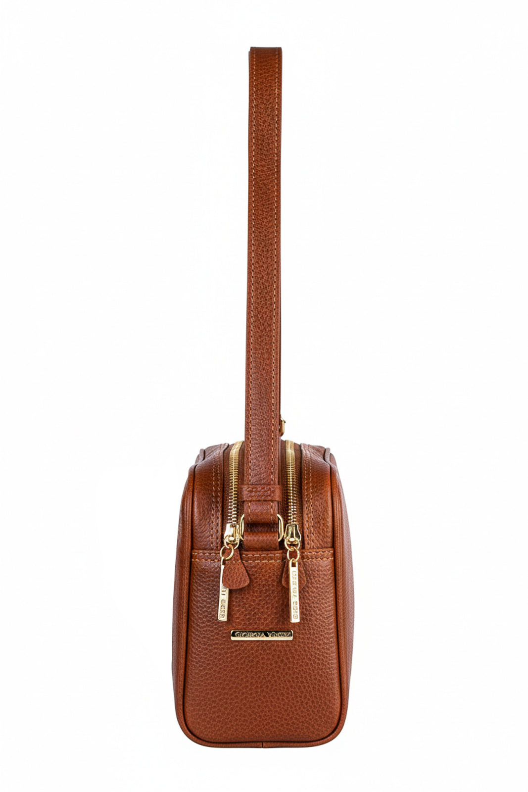 Bolsa quadrada de couro liso Daiana