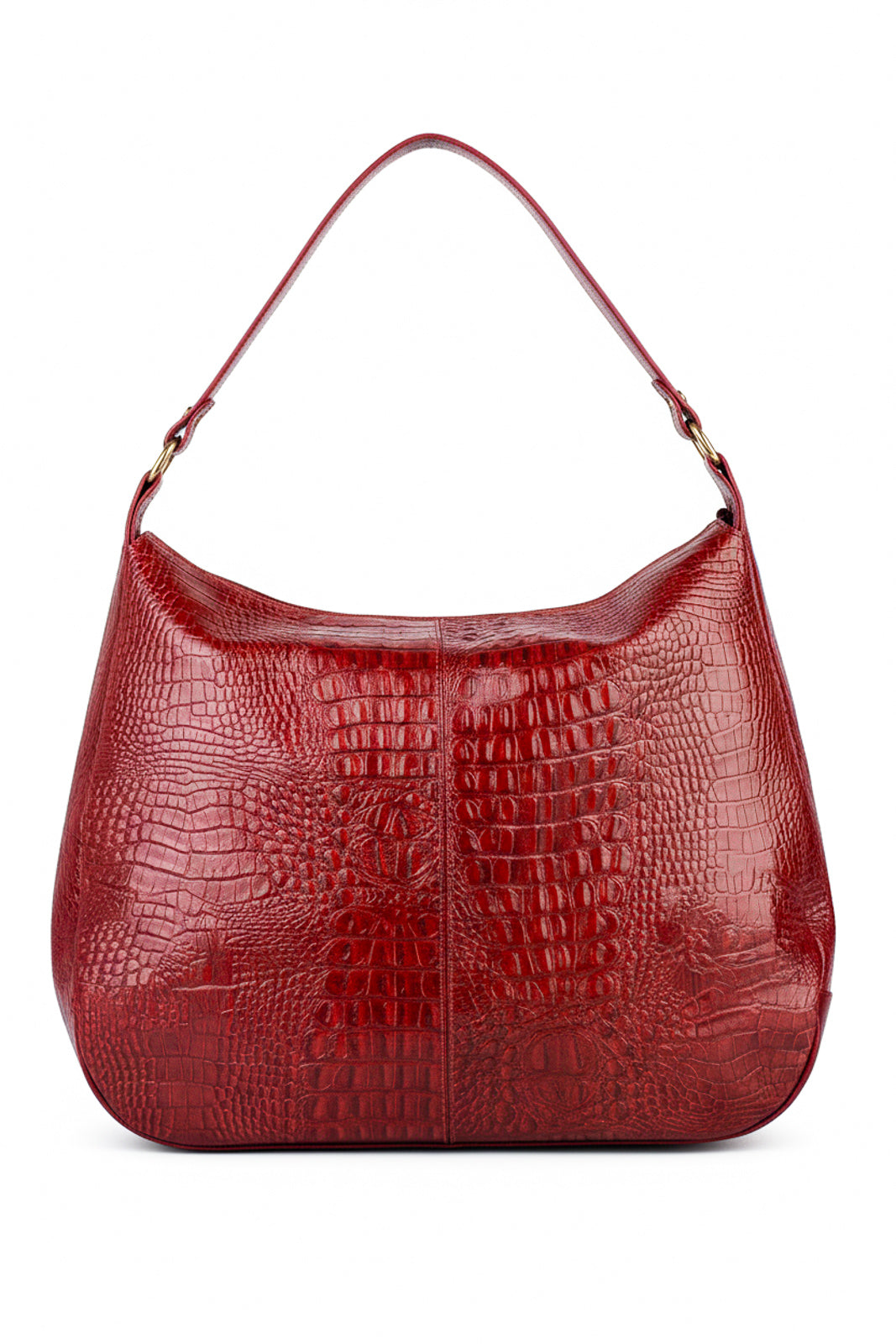 Bolsa saco grande de couro croco Carla