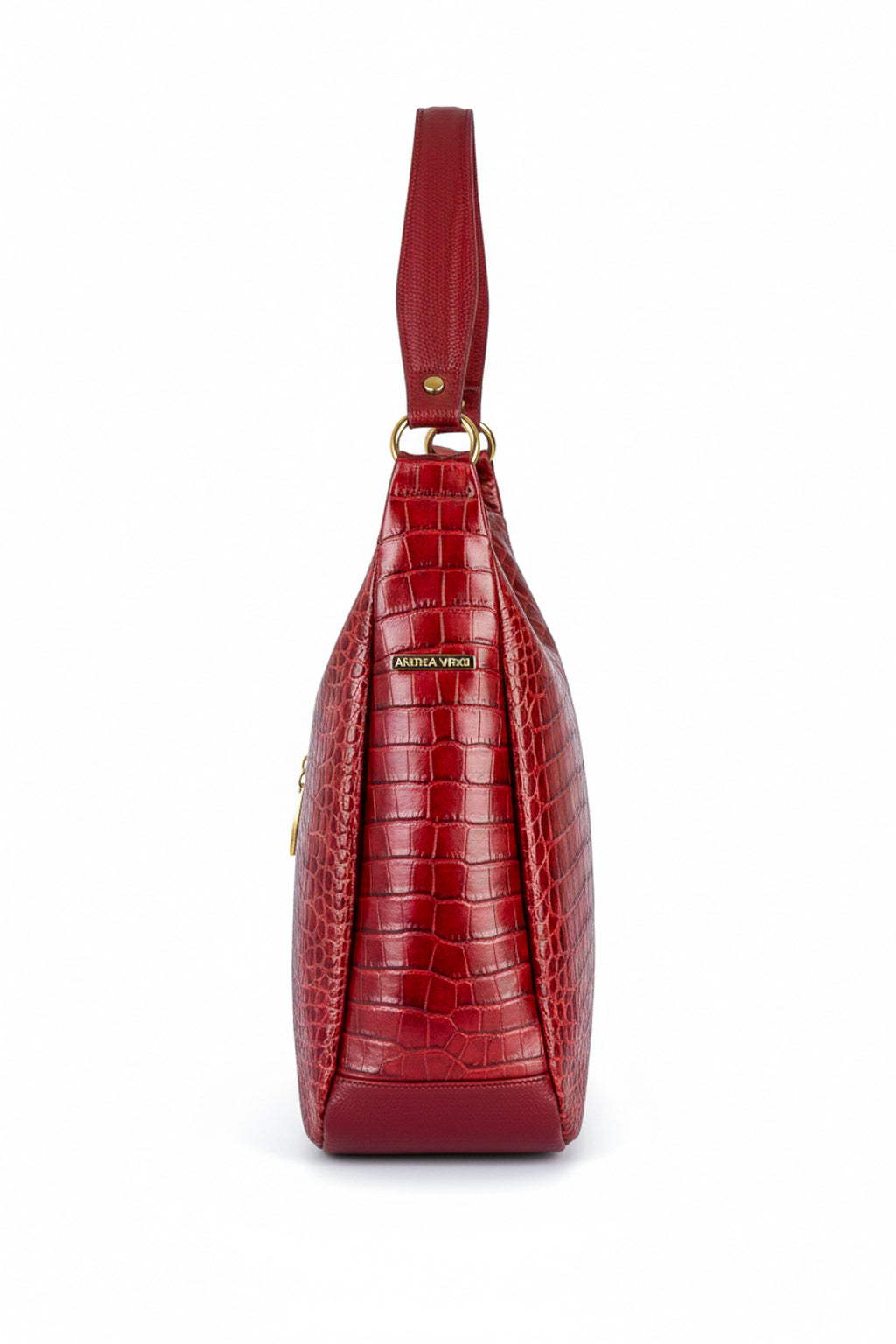Bolsa saco grande de couro croco Carla