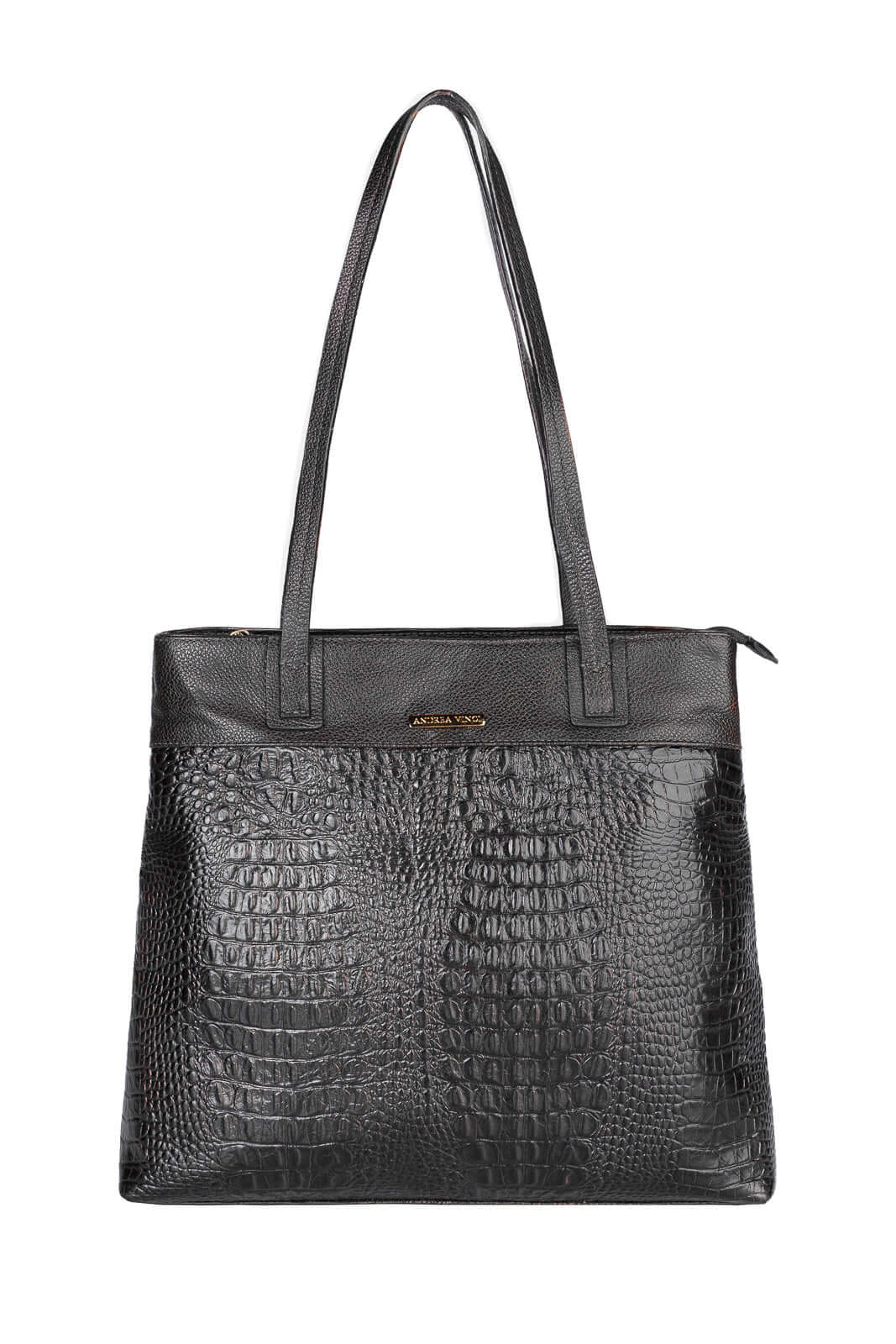 Bolsa de couro croco Abigail - Enluaze