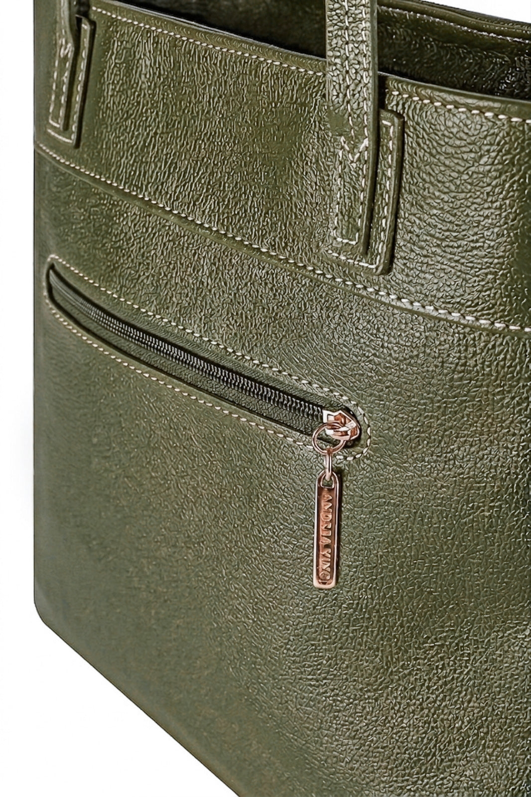 Bolsa de couro liso Abigail