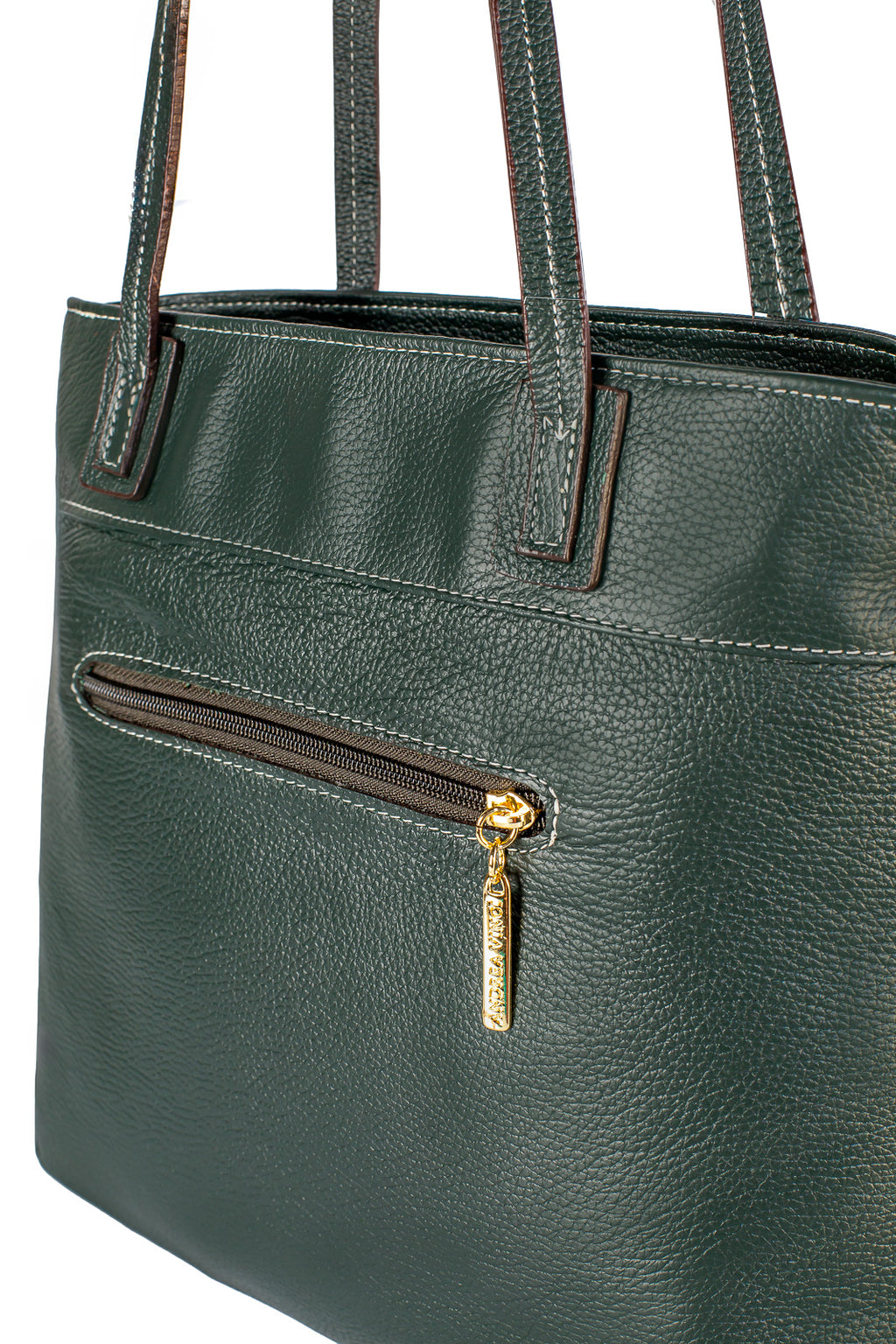 Bolsa de couro liso Abigail