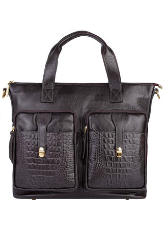 Holdall Slateford Leather Barbour Bag 2015 Bolsa De Couro Croco